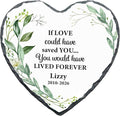 Personalized Pet Memorial Stone, If Love Could Have Saved You Heart Plaque, Horse, Dog or Cat Loss Gift (S-013)