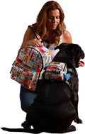 Pawlook Dog Backpack Harness – Street Smart | Waterproof, Adjustable, Breathable – Leash Attachment D-Rings, Poop Bag Pocket – Small & Medium Dogs – 8 Styles Traveller Medium
