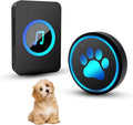 Dog Door Bell for Potty Training, Smart Wireless Doggie Doorbell to Go Outside, 1000 Feet Long Range with IP65 Waterproof Super-Light Touch Button, 60 Melodies & Adjustable Volume (1Black)