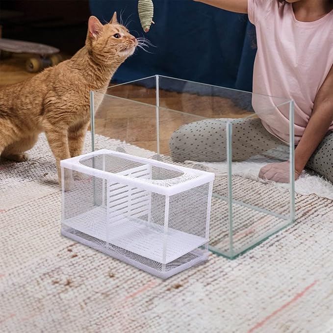 Hatchery Box for Fish Tank Shrimp Fish Breeding Box Isolation Net Color