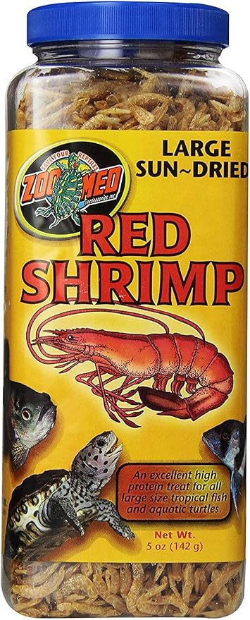 Zoo Med Large Sun-Dried Red Shrimp 5 oz - Pack of 3