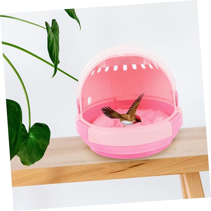 Small Bird Travel Cage Parrot Carrier Easy to Carry Bird Carrier Pad Safe
