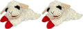 Multipet Lamb Chop Dog Plush Toy - Squeaky Toy for Small & Medium Dogs - Extra Soft Plush - Stuffed Animal for Cuddling & Playing (10",Cream,5 Squeakers),(Pack of 2)