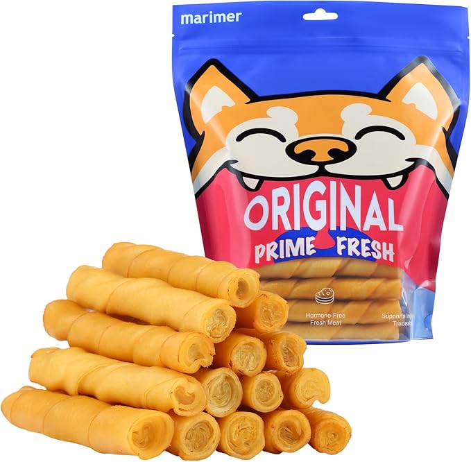 Smoked Pork Twists Dog Treats, 32 oz (2 lb), 30 Count – Rawhide-Free Pork Hide Chews with Natural Smoke Flavor, High-Protein, Long-Lasting Dental Chews Dogs Love