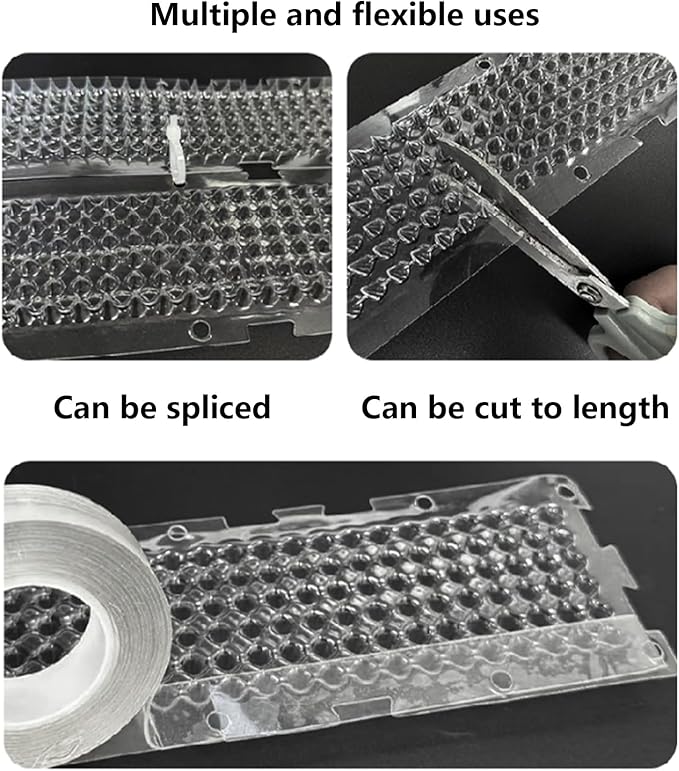 Pet deterrents Mat - Flexible Anti Scratch Mesh, 10 Pack Cat Training Sheets, Protection Pads | Garden Furniture Wall Bed Sofa Lawn Car Plant Guard for Indoor Outdoor Prevention Use