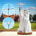 Steel Reinforced Cat Netting for Balcony Anti-Fall Fence Safety Net, Extra Strong Cat Net for Catio Safety Cat Balcony Netting for Pets Cat Proof Screen Pet Net Cat Balcony Protection Barrier10FTx13FT