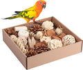 Bird Toys for Parakeets, Natural Cockatiel Foraging Toy Box for Parrots, Conures, Budgies, Macaws, Lovebirds, and Other Small to Medium Birds