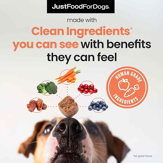 Just Food for Dogs Hip and Joint Supplement for Dogs, Human Grade Glucosamine Chondroitin Dog Supplements, Multivitamin Soft Chews, Omega 3 Oil, Superfood Blend, Plant Based Dog Vitamins - 45 Count 3