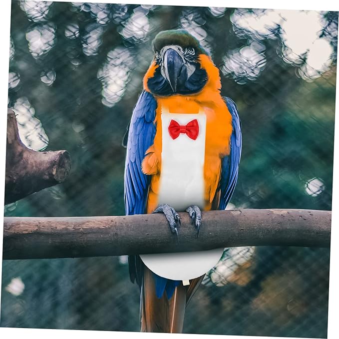 Yardwe Bird Diaper for Parrots and Parakeets Breathable Liner Bow Design for Outdoor