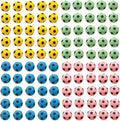 Foam Soccer Balls Cat Toys 100 Pack - Soft Cat Sponge Balls Toys for Indoor Cats, 1.65", Present Box.