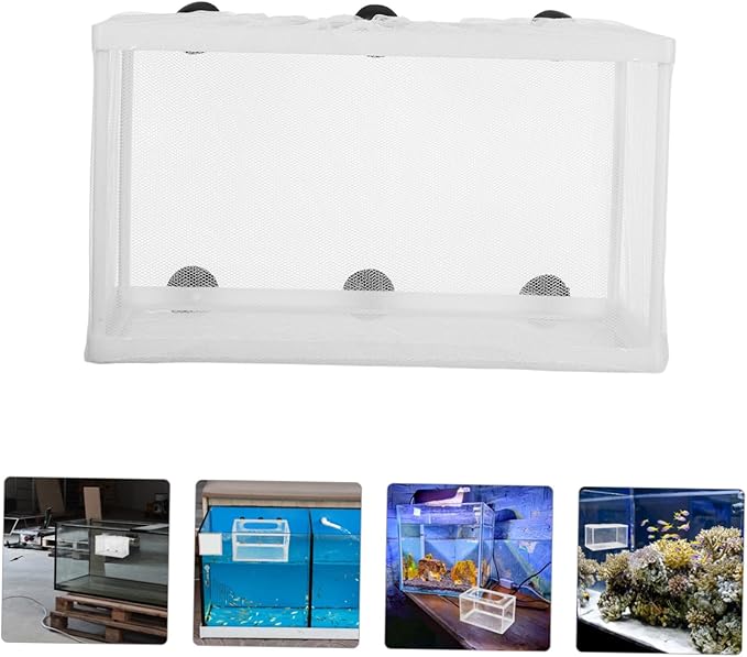 Big Size Fish Breeding Net Live Bearer Box for Aquarium Fish Incubator Suction Cups