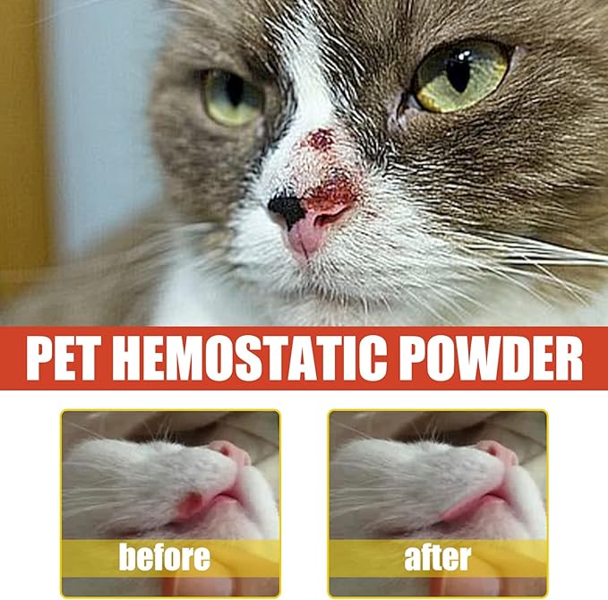hejhncii 50g Medicated Powder for Bleeding Styptic Powder for Dogs Cats Pet Dogs Cats Skin Care Styptic Powder Pet Styptic Powder