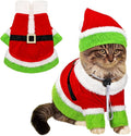 Cat Christmas Costume Lime Green Character Pet Outfit Holiday Green Furry Pet Velvet Costume Cosplay Outfit Cute Funny Christmas Dogs and Cats Clothes for Party Favors(X-Large)