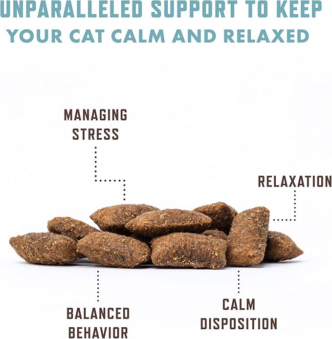 Rocco & Roxie Cat Calming Treats with Melatonin for Cats, Stress and Anxiety Relief, Keep Calm for Grooming, Travel, or Vet Visits, Aid Sleep with Organic Ashwagandha and GABA, Chicken Flavored Chews