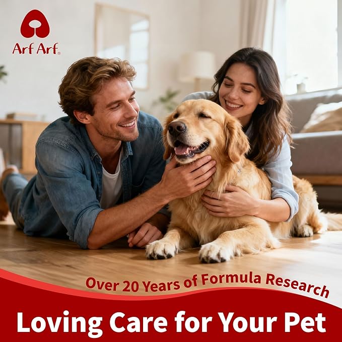Arf Arf Dog Shampoo Whitening Formula, White - Patented Brightening Formula Removes Yellowing, Mud & Tear Stains-Makes Coat Sparkling White & Soft-Gentle pH Balanced for All Breeds-Fresh Scent-16oz