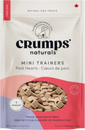 Crumps Naturals Mini Trainers Freeze Dried Pork Hearts 1.9oz, Dog Treats