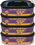 Cat Litter Refill Bags Cartridge Compatible with Genie Litter Standard, Plus, XL and XL+ pails,Lasts Up to 14 Weeks Per Cat (4 Pack)