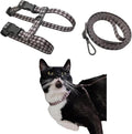 Cat Harness and Leash Set, Escape-Proof Adjustable Kitten/Cat Harness for Walking & Travel, Easy Control, Comfortable Outdoor Use, 4.1 ft, Brown