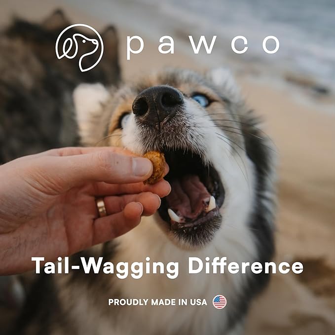 Pawco Dog Treats, Heart – Supports Heart Function & Vitality – Crunchy Dog Cookies with Peanut Butter, Apple & Taurine for Dogs – Functional & Healthy Rewards for Dogs – Magic Cookie – 8.8oz
