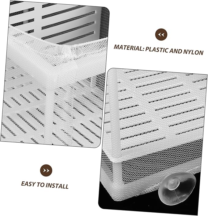 TOYANDONA 2pcs Fish Box Aquarium Incubator Fish Tank Breeding Isolation Box Divider Aquarium Style