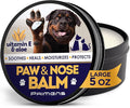 Dog Paw Balm Natural Moisturizer for Dry Cracked Paws - Lick Safe Paw Cream Wax with Aloe Vitamin E - Winter Summer Protection Hot Pavement Snow Salt - Healing Nose Balm