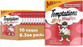 Temptations Cat Treats MixUps Backyard Cookout Flavor Crunchy, Soft Cat Treats, 6.3 oz. Pouch (Pack of 10)