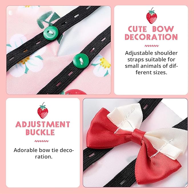 MANON ROSA Chicken Diapers Bantam Hens - Reusable 4-Piece Set with Bow Ties Poultry Nappies Washable Waterproof for Geese Pet Ducks Silkie(4D L)