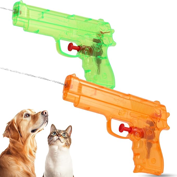2 Pack Squirt Spray for Cats Dogs Training Squirt for Cats Deterrent Water Spray Pistols for Dogs Pets Training