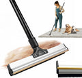 2025 Dual-Edge Carpet Rake for Pet Hair Removal & Fluffing Matted Carpet – 61" Adjustable Handle, Deep Clean Dog & Cat Hair Remover, Reusable Scraper for Rugs, Low Pile Carpet, Couch & Stairs