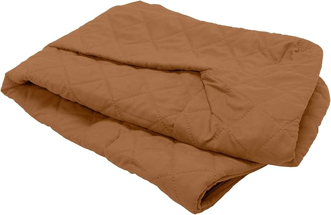 Furhaven Replacement Dog Bed Cover Quilted Sofa-Style, Machine Washable - Toasted Brown, Large