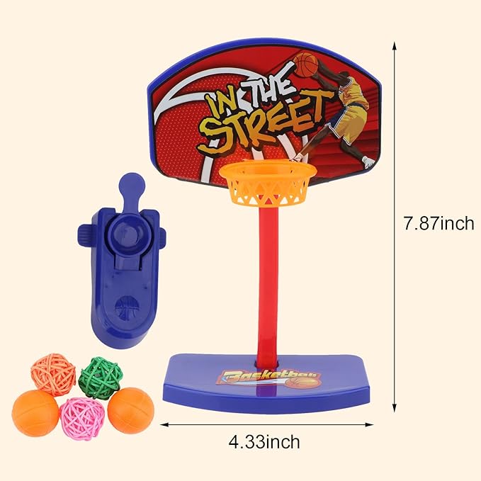 Hypeety Bird Intellective Mini Basketball Rack Training Toy for Budgies Parakeet Parrot Cockatiels Conures Small and Medium Birds