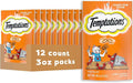 Temptations Cat Treats, Classic Crunchy and Soft Cat Treats, Crabby Crab Flavor, 3 oz. Pouches (Pack of 12)