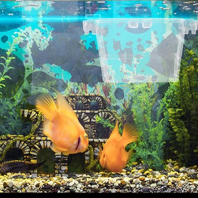 HANABASS Aquarium Fry Box and Fish Breeding Hatchery Incubator with Air Circulation, Small Isolation Box for Fish Tank Suitable for Betta and Shrimp Breeding