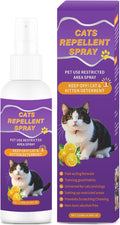 Cat Scratch Deterrent Spray, Cat Repellent Spray Indoor and Outdoor for Cat and Kitten, No Scratch Spray Training Aid for Furniture, Sofas, Rugs, Curtains - Non-Toxic, Alcohol-Free Formula