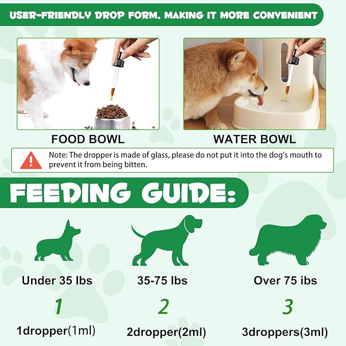 Specifically Formulated for Dogs, Natural Intestinal Defense for Dogs, Herbal Cleanse, Digestive Support for All Dog Breeds, Puppy & Kitten, Gut Health, Supplement Drops, Advanced Broad Spectrum