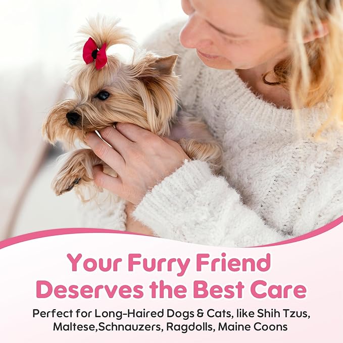 Dog Facial Hair Styling Gel – Gentle Grooming for Eyes & Nose Flyaways, No Alcohol Formula for Small Long-Haired Dogs & Cats, for Daily Use & Styling, 0.53 oz