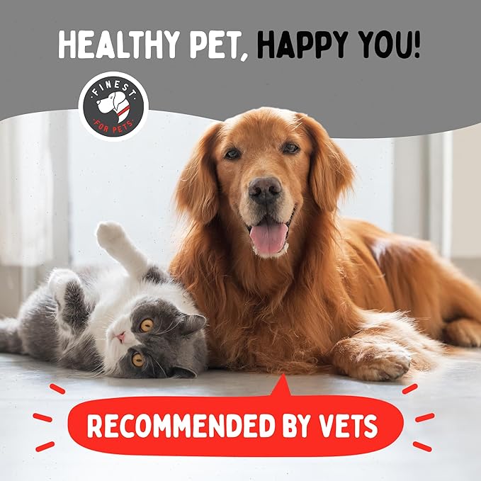 Wild Alaskan Omega-3 Blend Pollock + Salmon Oil for Dogs & Cats (16oz). 100% Pure Fish Oil Supplement with EPA & DHA for Joints, Skin & Coat, Itching, Shedding, Immune & Heart. Tasty & Easy to Give.