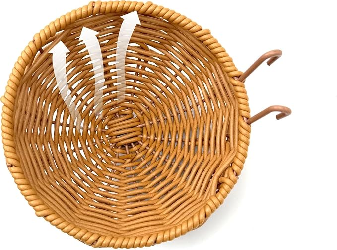 Rattan Bird Nest for Cage，2PCS Hanging Parrot Breeding Nesting House Washable Soft Warm Sleep Hut Bird Cage Accessories for Cockatiels Budgerigars Finches Canaries