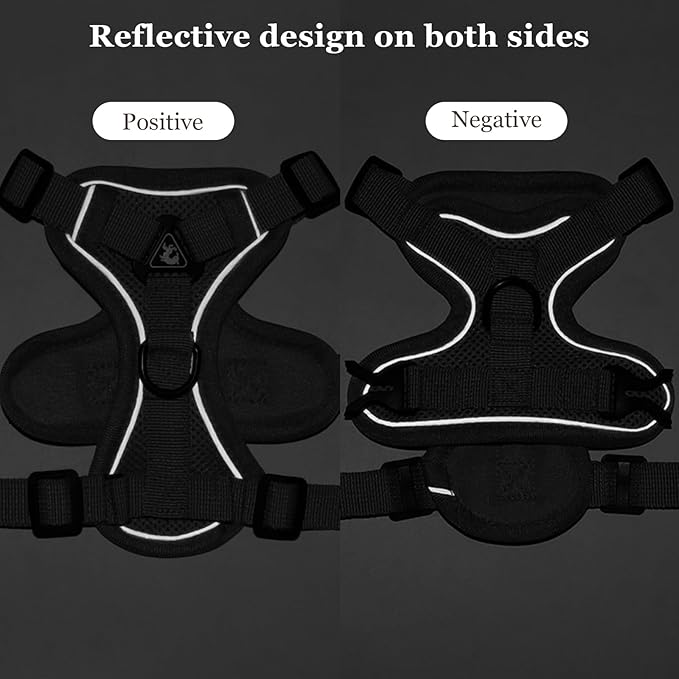 Wanheart cat Chest Harness and Leash, Anti-Escape Adjustable Soft mesh cat Leash and Chest Harness Set for All Types of Cats cat Vests (Grey, 3.3-6.6lb)