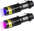 DARKBEAM UV 365nm and 395nm Flashlight Light Wood's Lamp Blacklight Ultraviolet LED Portable Mini Handheld Torch Detector for Dog Urine Pet Stains Anti-counterfeiting Identification Resin Curing