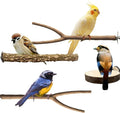 Bird Cage Stand Perches - 4pcs Natural Birds Hanging Wood Platform Multi-Branch Perches for Macaws Conures Budgies Parakeets Parrot Cage Accessories
