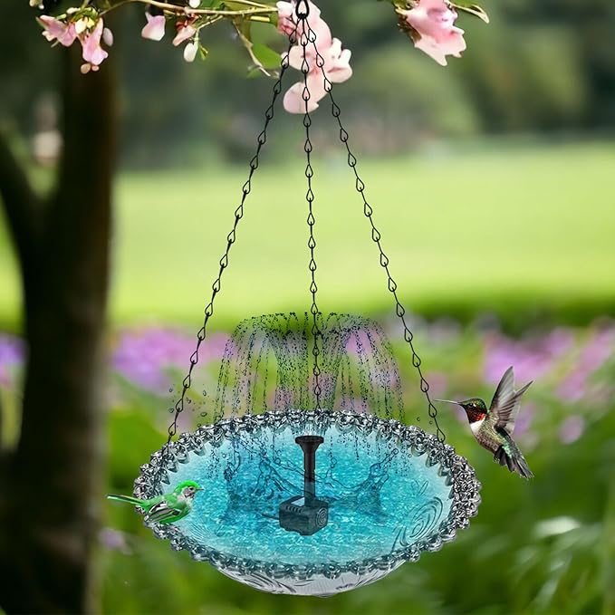Multifunctional Bird Feeders Bath Tray with Floral Shape for Outdoor Space Terrace Feeder Floral Bright Flower Garden Bird Feeders Outdoor