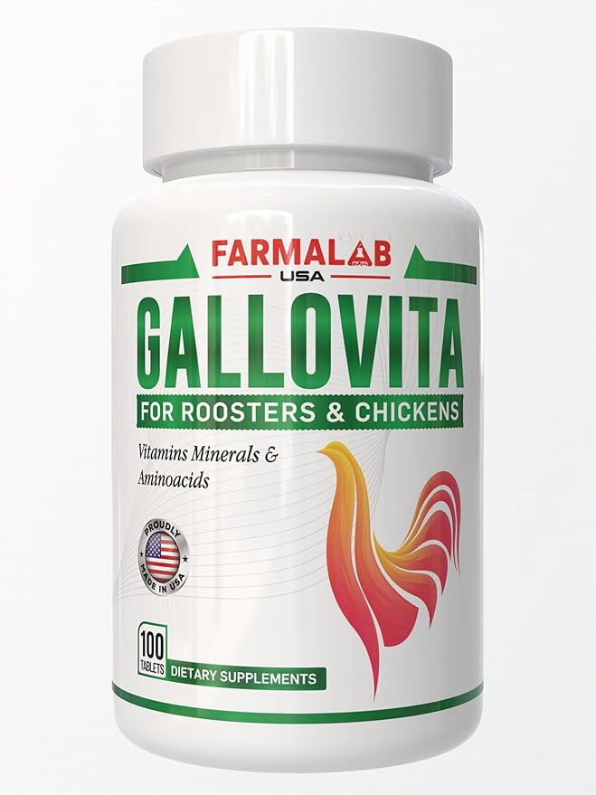 Farmalab VitaK-150 para GALLOS Pollos GALLINAS VitaK 150 Rooster Gamefowl Poultry GalloK Vk-150 ewormx Gallovita B12 B15 Supertron Gallo-K