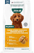 Jinx Premium Puppy Dog Food- Real Chicken, Brown Rice & Sweet Potato, Puppy Food with DHA, Protein & Calcium for Brain Health - Probiotics for Digestive Support - No Fillers - 30lb