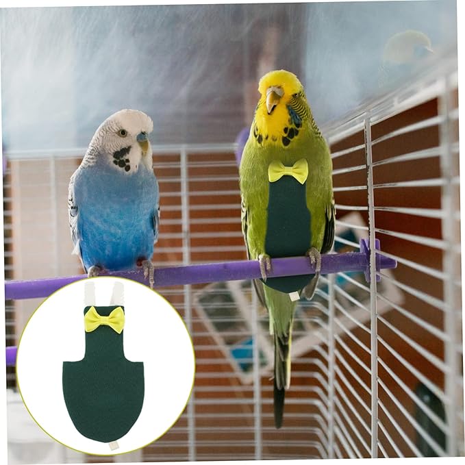 MERRYHAPY Bird Diaper Flight Suit for Parrots and Parakeets Lightweight Clothes for Small Birds and Stylish Nappy for Outdoor Use