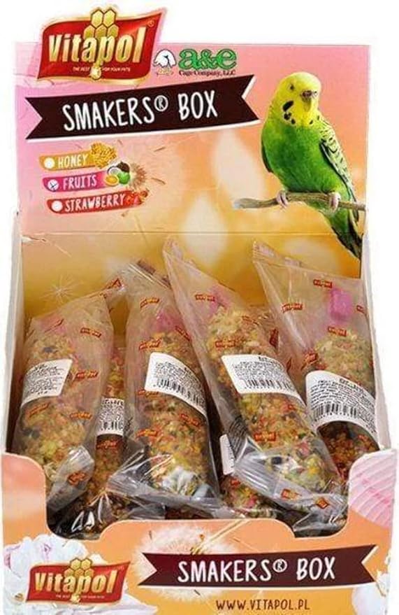A&E Cage Smakers Treats Sticks (Fruits, Parakeet (12 Pack))