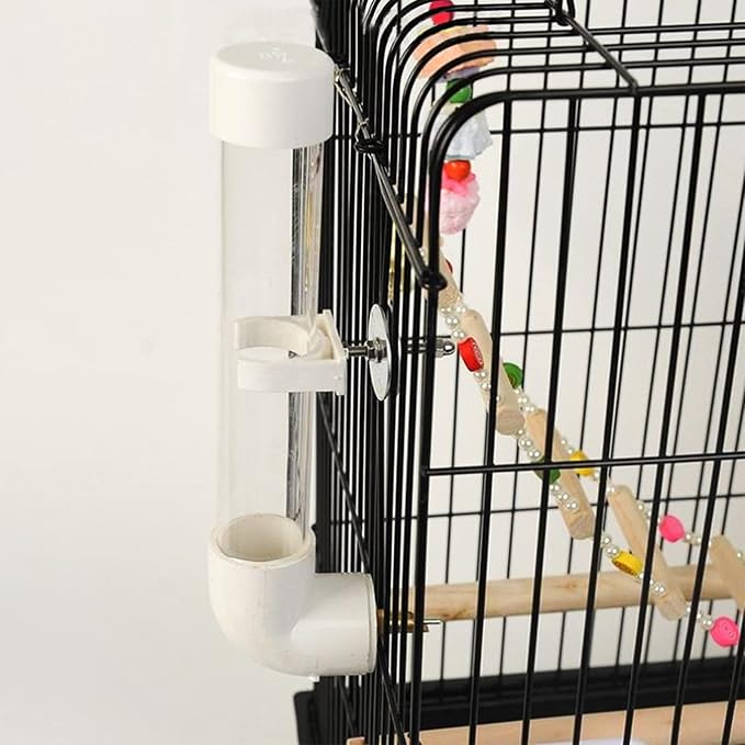 Automatic Bird Water Bottle - No Drip Hanging Drinker for Small Pets Birds Parrots Parakeets Finches Cockatiels