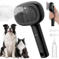 Pecute Cat Steam Brush, Self-Cleaning Steam Cat Brush with 2 Water Spray Modes, Large Capacity Tank, Steaming Renu Dog Brush for Shedding Massaging Grooming, Cool Mist Only