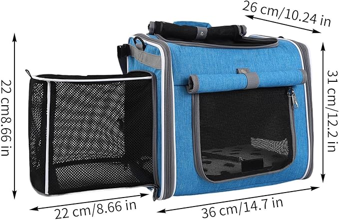 Pet Bicycles Carrier - Riding Trips Bike Dog Basket, Ventilated Travel Transport Bag | Adjustable Dog Backpack Basket, Lightweight Portable Holder for Walking Travel Outdoor Carry Convenience