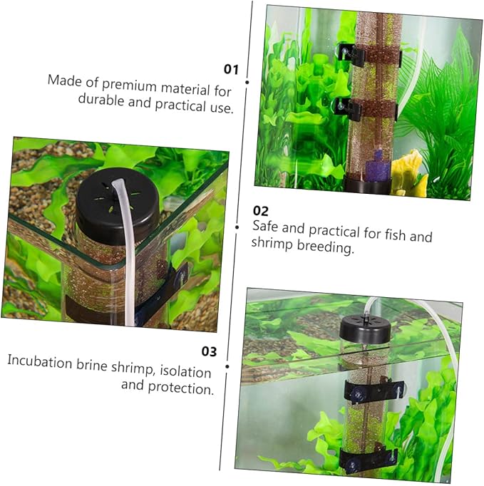 Garneck Plastic Breeding Tank for Shrimp Eggs - Aquarium Incubator Box for Easy Fish Hatchery - Durable Container for Freshwater Fish Ideal for Aquatic Enthusiasts